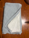 Blanket with fleece lining